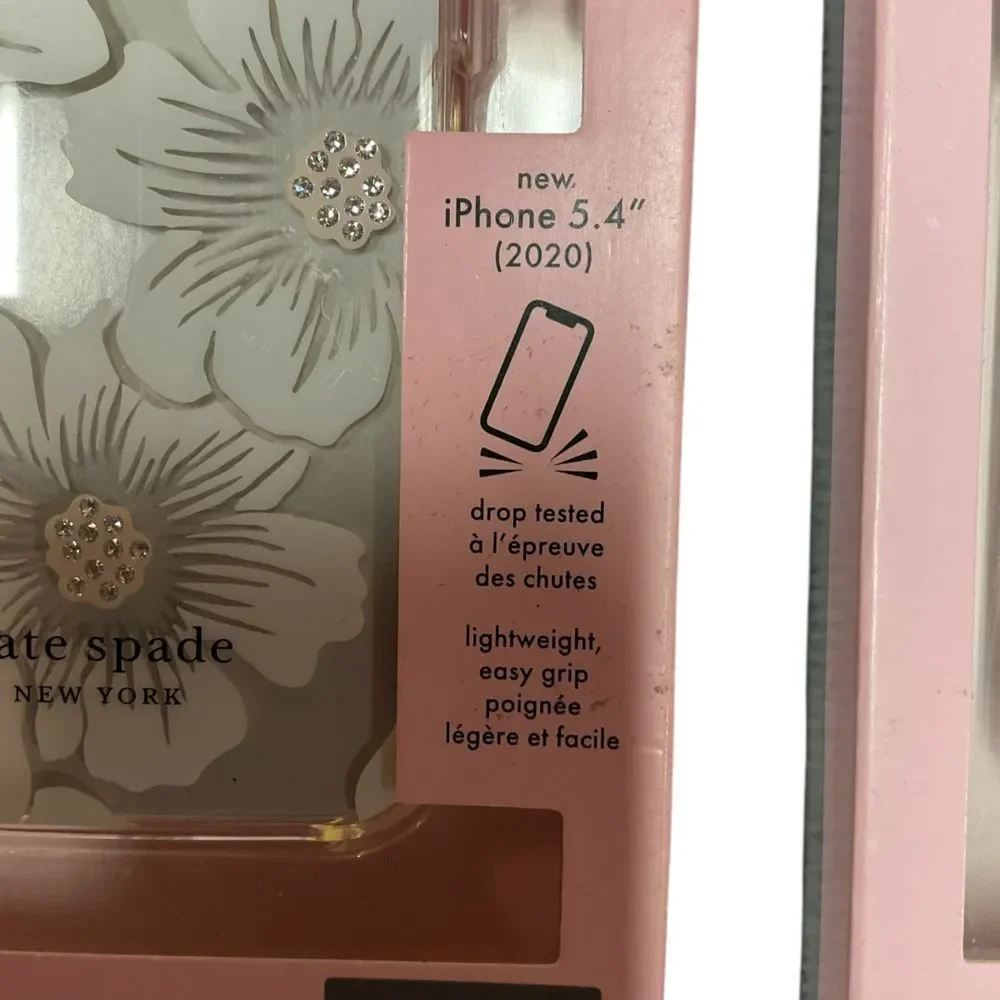 Kate Spade Floral Crystal Phone Case Protective Hardshell iPhone 12 Mini &‎ 5.4